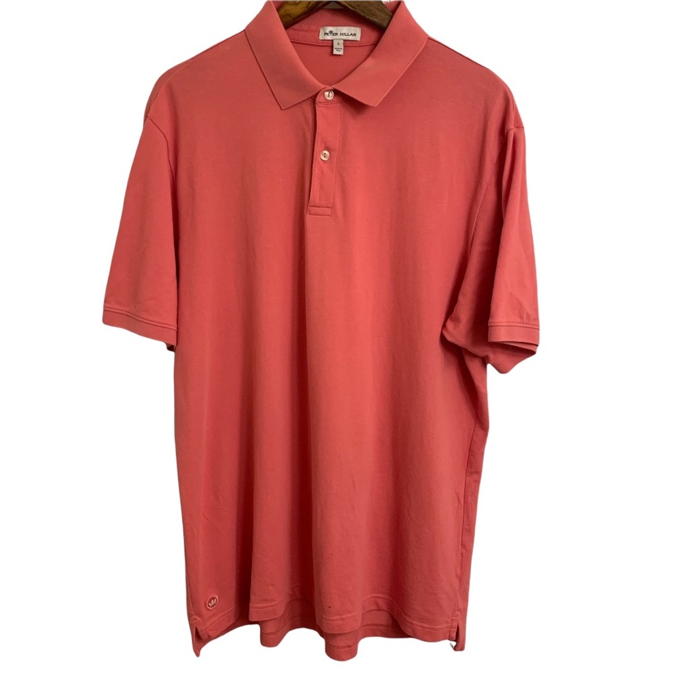 Peter Millar Polo Shirt Size Large Pink